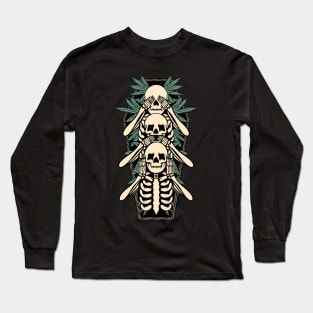 Smoking 420, Smoke 420, Smoker, Smoking for Die Long Sleeve T-Shirt